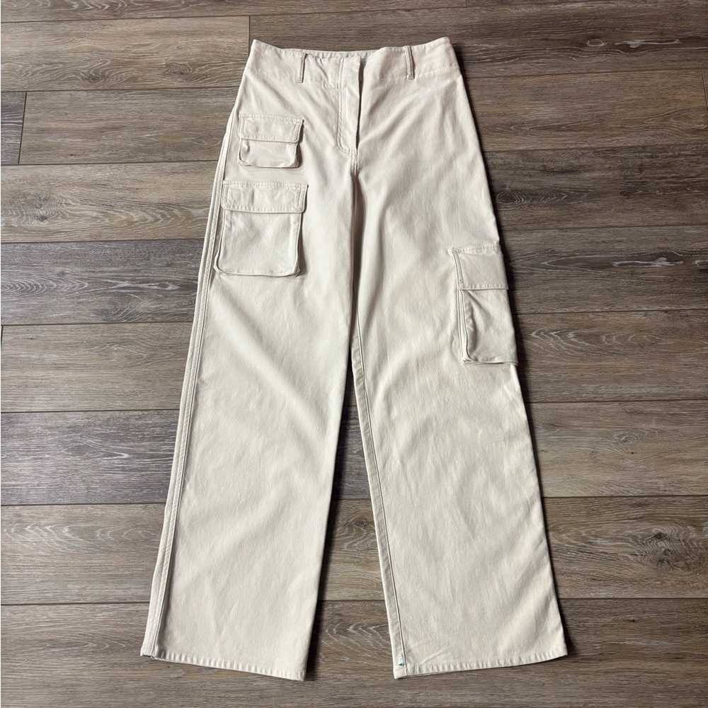 Aritzia Wilfred Free Pants Sz 8 Beige Picture Cargo Utility Neutral Minimalist